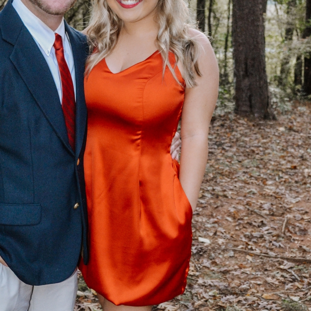 Red Satin Semi Formal/Cocktail/Homecoming Dress
